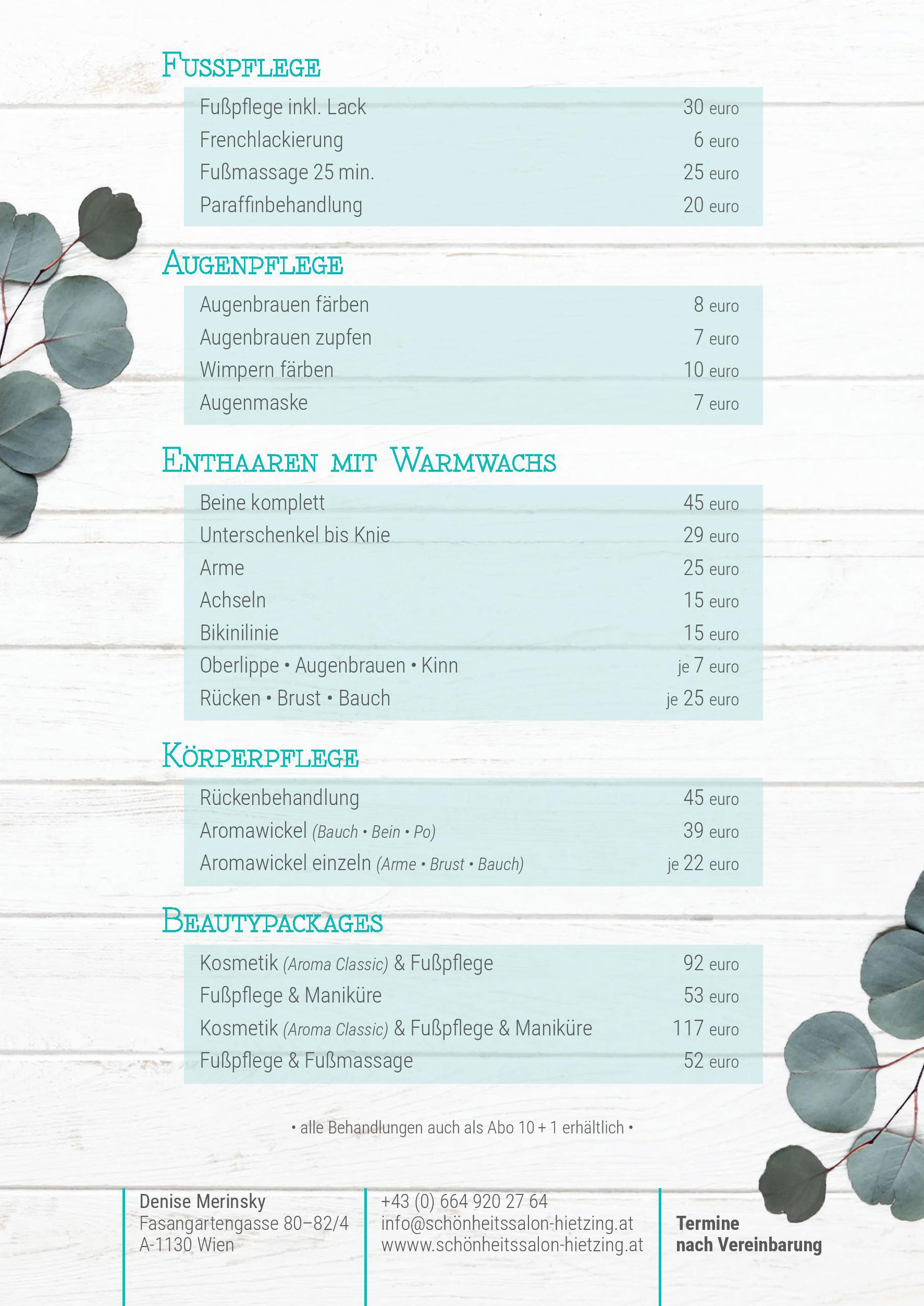 Preisliste Seite 2